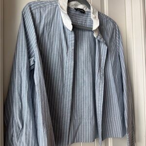 Striped Blue Blouse